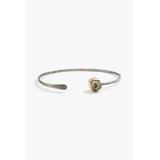 14-karat Gold, Sterling Silver And Pyrite Cuff