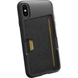 Smartish iPhone Xs Max Wallet Case - Wallet Slayer Vol. 2 [Slim Protective Kickstand] Credit Card Holder for Apple iPhone 10S Max (Silk) - Black Tie Affair