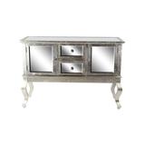 Emerson Cove Sideboard & Hutch Silver - Mirrored Sideboard