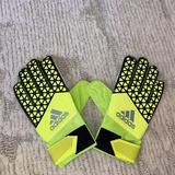 Adidas Accessories | Adidas Ace Junior Soccer Goalkeepers Gloves. Pair Size 8 | Color: Black/Yellow | Size: 8