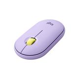 Logitech Pebble M350 Wireless Mouse - Optical - Wireless - Bluetooth/Radio Frequency - 2.40 GHz - Lavender Lemonade - USB - 1000 dpi - Scroll Wheel -
