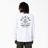 Dickies Men's Cleveland Long Sleeve T-Shirt - White Size L (WLR11)
