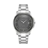 Yes Kenneth Cole New York Men's Genuine Diamond Dial Watch, Silver