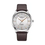 Yes Kenneth Cole New York Men's Genuine Diamond Dial Watch, Brown