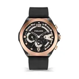 Yes Men's Police Day-Date Watch, Black