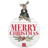 Rutgers Scarlet Knights 20'' x 24'' Merry Christmas Ornament Sign