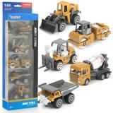 Mini Toy Truck Construction Vehicle Excavator Toy Car Play Vehicles Set for Kids 3-5 Random delivery (5Pcs)