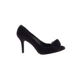 Stuart Weitzman Heels: Pumps Stilleto Feminine Purple Solid Shoes - Women's Size 6 1/2 - Peep Toe