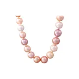 Belk & Co 11-15 Millimeter Natural Color Ming Pearl Necklace In Sterling Silver, 24 In