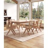 Manhattan Comfort Dining Chairs Nature - Tan Cane Hamlet Side Chair - Set of Four