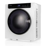 Costway 1400w Electric Tumble Compact Laundry Dryer Stainless Steel Tub 8.8lbs/2.6cu.ft in Black, Size 27.5 H x 23.6 W x 17.1 D in | Wayfair
