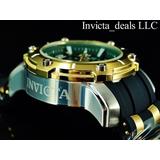 Invicta Men's 52mm Pro Diver Scuba Chronograph Green Dial Gold/silver