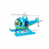 Green Toys Helicopter with Bear Pilot Character in Blue and Green - Made from100% Recycled Plastic - - BPA Free Phthalates Free Play Toys for Improving Gross Motor Fine Motor Skills. Play Vehicles