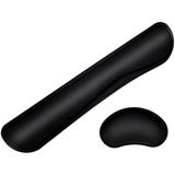 Mouse Wrist Rest Pad 17 Keyboard Wrist Rest Support Bar Memory Foam Set for Easy Typing Wrist Pain Relief Ergonomic Design Durable Lightweight Anti-Skid Wrist Cushion for Office/Gaming/PC/Laptop/Mac
