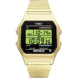 Timex Men s Classic Digital Gold-Tone 34mm Casual Watch Expansion Band