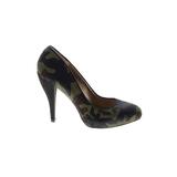 Nine West Heels: Slip On Stiletto Cocktail Party Green Shoes - Women's Size 7 - Round Toe