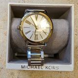 Michael Kors Accessories | Michael Kors Large Face Two Tone Watcg | Color: Silver | Size: Os