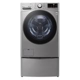 LG 4.5 Cu. Ft. Ultra Large Capacity Smart Wi-Fi Enabled Front Load Washer w/ Built-In Intelligence & Steam Technology in Gray | Wayfair WM3600HVA