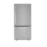 LG 33" Bottom Freezer Refrigerator 25.5 cu. ft. Refrigerator, Stainless Steel in Gray, Size 68.62 H x 33.0 W x 34.87 D in | Wayfair LRDCS2603S