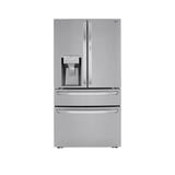 LG 36" Counter Depth French Door Refrigerator 23 cu. ft. Smart Refrigerator, Stainless Steel, Size 69.125 H x 35.75 W x 28.875 D in | Wayfair