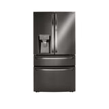 LG 36" French Door Refrigerator 30 cu. ft. Smart Refrigerator, Stainless Steel in Black, Size 69.125 H x 35.75 W x 35.75 D in | Wayfair LRMDS3006D