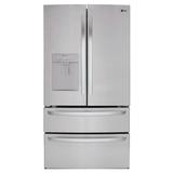 LG 36" French Door Refrigerator 29 cu. ft. Refrigerator, Stainless Steel in Gray, Size 69.75 H x 35.75 W x 33.75 D in | Wayfair LRMWS2906S