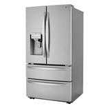 LG 36" Counter Depth French Door Refrigerator 22 cu. ft. Smart Refrigerator, Stainless Steel in Gray, Size 68.5 H x 35.75 W x 28.75 D in | Wayfair