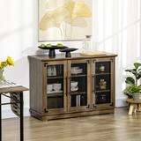 Laurel Foundry Modern Farmhouse® Ronnie Farmhouse Style Buffet Cabinet, Sideboard, Kitchen Storage Cabinet w/ Adjustable Shelves & Wire Mesh Door