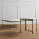 Tivoli Square Tables - Antique Brass Side Table (New), Side Table - Frontgate