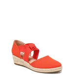 Lifestride Women's Kascade Slip On Khaki Wedge Sandals, Orange, 8.5 M