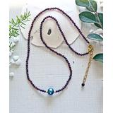 My Gems Rock! Women's Necklaces Burgundy - Red Garnet & Cultured Pearl Collar Necklace