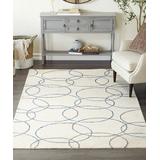 Emerson Cove Indoor Rugs Charcoal - 5' x 8' Beige & Charcoal Link Wool Rug