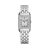 Women's Reverso Classic Duetto Stainless Steel & Diamond Reversible Watch - Silver
