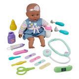 My Sweet Love 12.5 Baby Doll Blue & Doctor Kit Set 17 Pieces African American