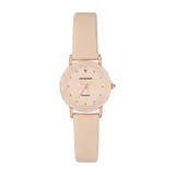Armitron Womens Pink Leather Strap Watch 75/2447bhrgbh, One Size