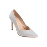 Journee Collection Women's Ninna Pumps, Silver, 10