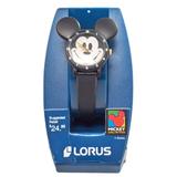 Disney Accessories | Disney X Lorus Vtg Mickey Mouse Black Plastic Face Watch Nos | Color: Black/White | Size: Os