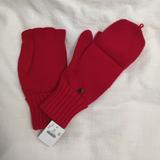 J. Crew Accessories | *Jcrew* Nwt Woolcashmere Blend Convertible Mitten Gloves In Red | Color: Red | Size: Os