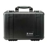 PELICAN 1500-001-110 Black Protective Case, 18-1/2"L x 14.06"W x 6.93"D