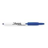 SHARPIE 32703 Permanent Marker, Fine Tip Blue PK12, Point Type: Bullet