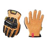 MECHANIX WEAR LDMP-C75-009 Mechanics Gloves, M, Brown/Black, Leather, Leather,