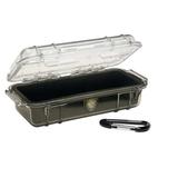 PELICAN 1030-025-110 Black Micro Case, 7-1/2"L x 3.87"W x 2.43"D