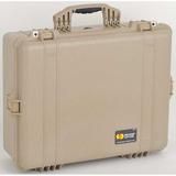 PELICAN 1600-000-190 Desert Tan Protective Case, 24.39"L x 19.36"W x 8.79"D