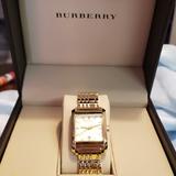 Burberry Accessories | Burberry Women's Gold Watch | Color: Cream/Gold | Size: Os