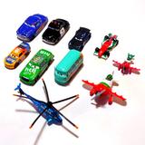 Disney Toys | Disney Pixar Cars 2 Diecast Cars Helicopter Airplane Set Of 10 | Color: Blue/Red | Size: Set Of 10