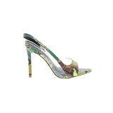 Liliana Heels: Green Shoes - Women's Size 7 - Open Toe