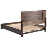 Coaster King Low Profile Platform Bed Wood in Black/Brown, Size 45.25 H x 79.5 W x 85.0 D in | Wayfair 224281KE