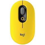 Logitech POP Wireless mouse Bluetooth® Optical Yellow, Black, Grey 4 Buttons 4000 dpi Easy Switch to 3 devices, Quiet keypad, Built-in scroll wheel