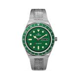 Men's Q Timex Reissue Stainless Steel Green 38MM Watch - Green Gunmetal