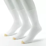 Men's GOLDTOE 3-pk. Fluffies Crew Socks, Size: 6-12, White